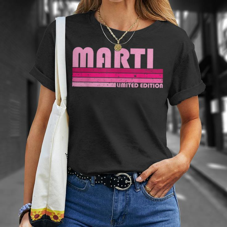 Marti Name Personalized Retro Vintage 80S 90S Birthday T-Shirt Gifts for Her