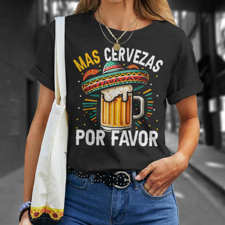 Mas Cervezas Por Favor Cinco De Mayo Drinking Men T-Shirt Gifts for Her