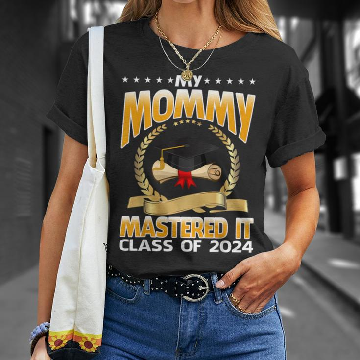 Masters Graduation My Mommy Mastered It Class Of 2024 T-Shirt Gifts for Her