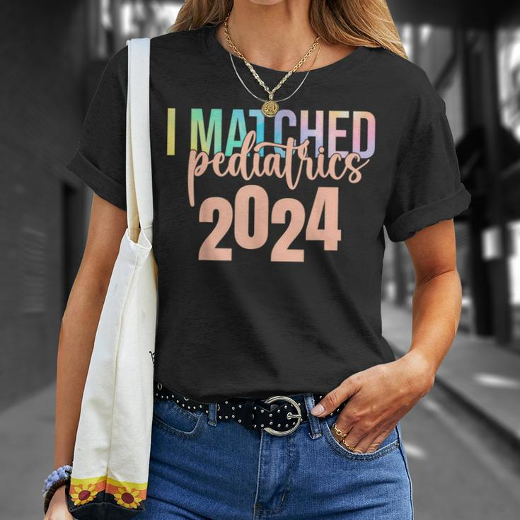 I Matched Pediatrics 2024 Medicine Match Day Tie Dye T-Shirt Gifts for Her