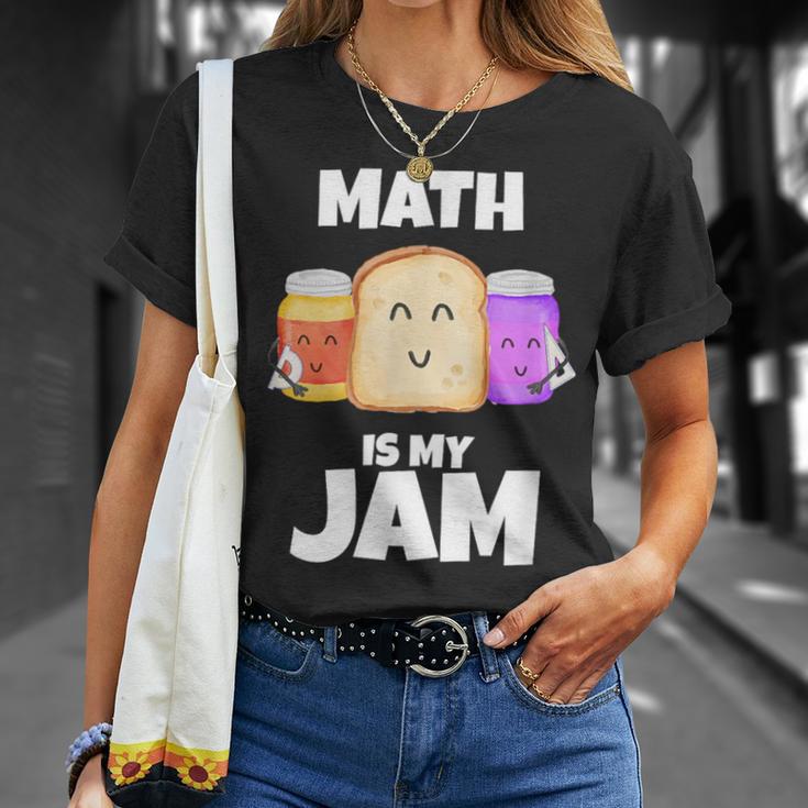 Math Is My Jam Math Lover Graphic Print T-Shirt Gifts for Her