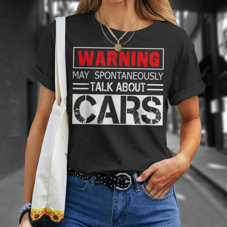 Mechanic Warning May Spontaneously Start Talking About Cars T-Shirt Gifts for Her
