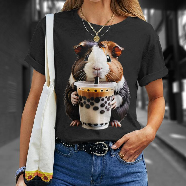 Meerschweinchen Boba Bubble Milk Tea Kawaii Cute Animal Lover T-Shirt Geschenke für Sie