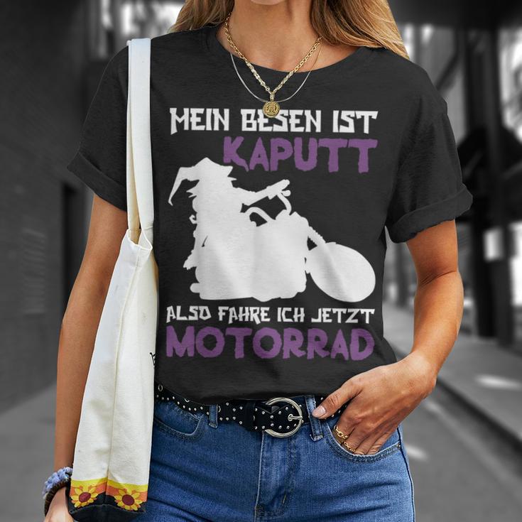 Mein Besen Ist Broken So Fahre Ich Motorrad My T-Shirt Geschenke für Sie