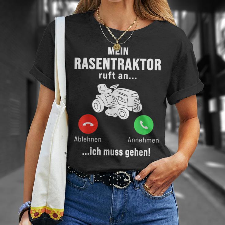 Mein Rasentraktor Ruft An Ich Muss Gehen Gardening T-Shirt Geschenke für Sie