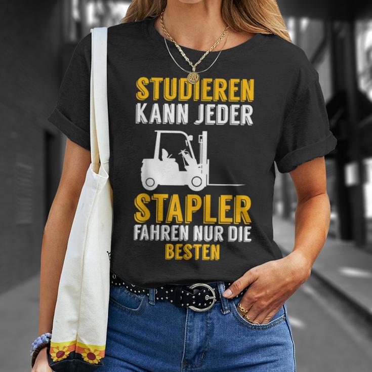 Men's Stapler Fahren Nur Die Beste Forklift Black T-Shirt Geschenke für Sie