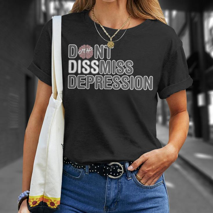 Mental Health Worker Don't Dismiss Depression T-Shirt Gifts for Her