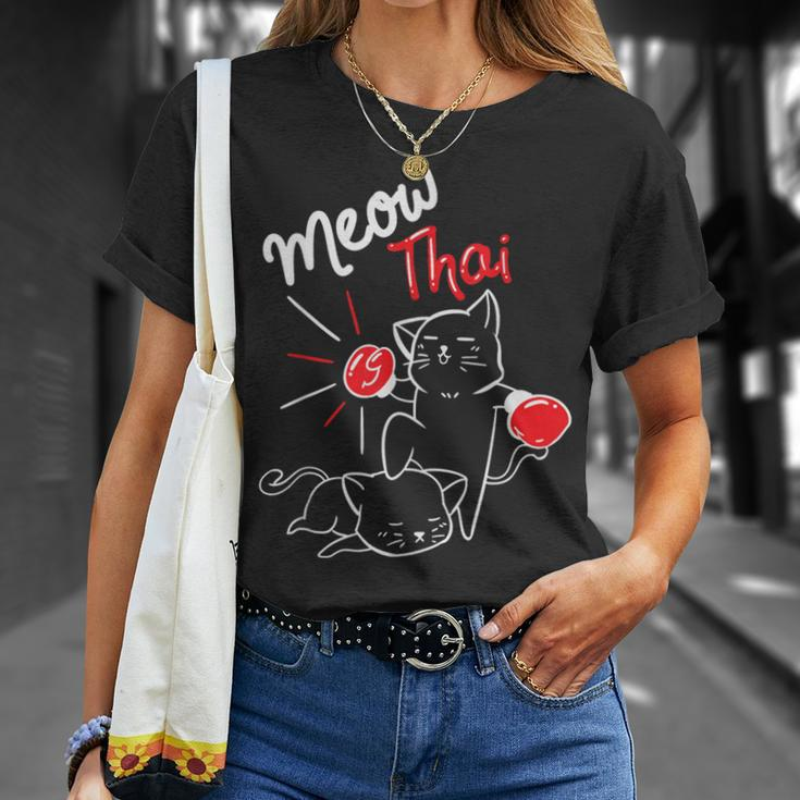 Meow Thai I Muay Thai Boxing I Muay Thai T-Shirt Gifts for Her