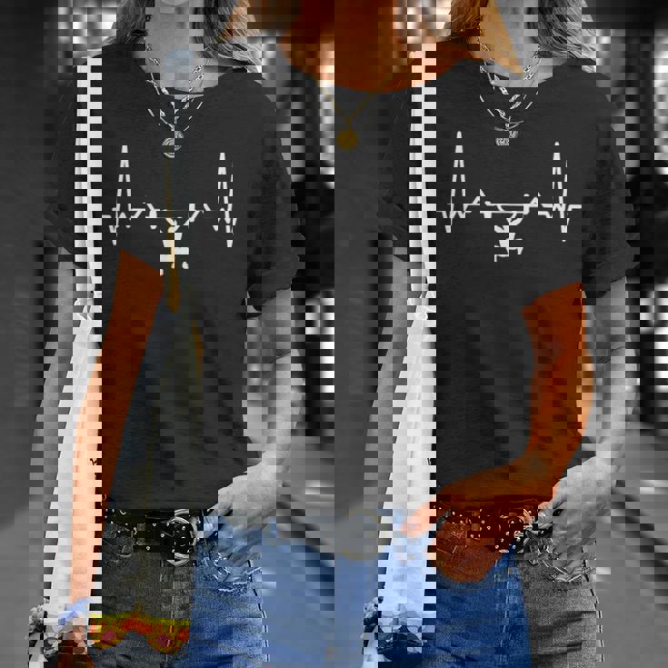 Mi Corazón Late Por El Levantamiento De Pesas Camiseta unisex Regalos para ella