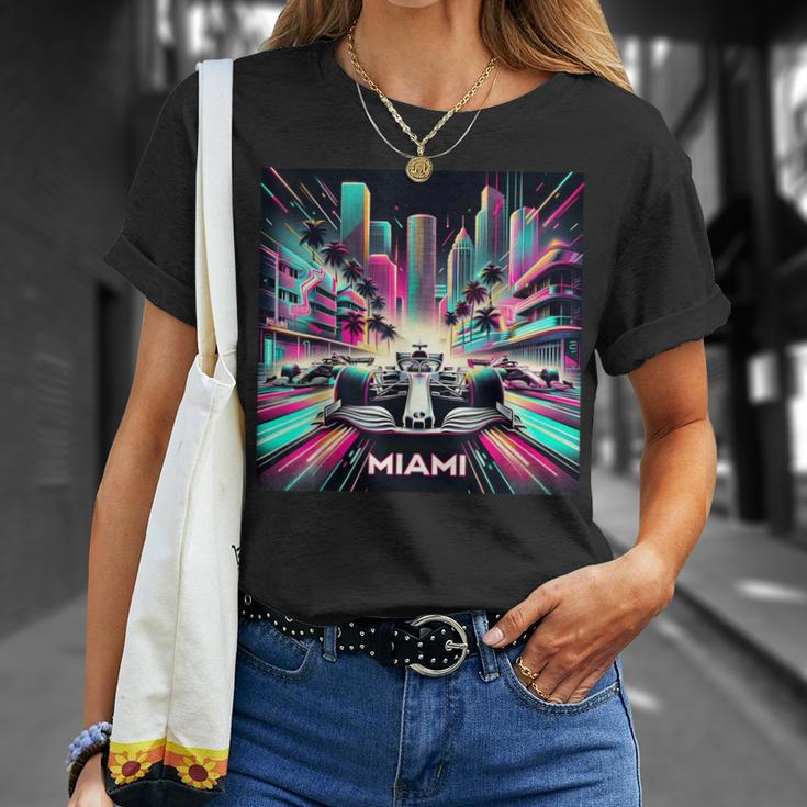 Miami Formula Racing Circuits Sport T-Shirt Gifts for Her