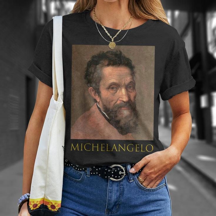 Michelangelo Italian SculptorPainter Painted Sistine Chapel T-Shirt Gifts for Her