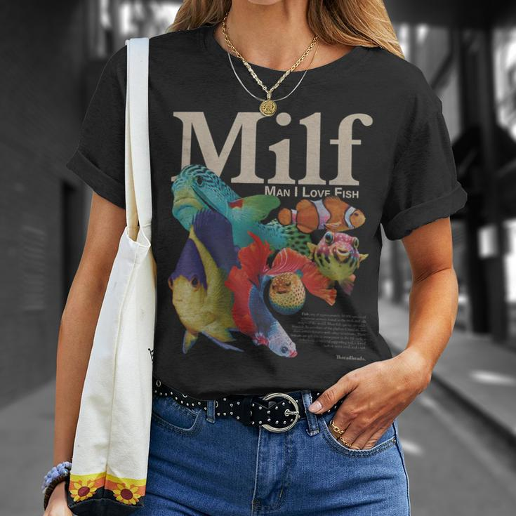 Milf Man I Love Fish T-Shirt Gifts for Her