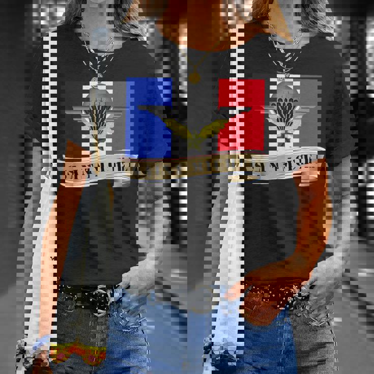 Militaire Saint-Michel Patron Parachutiste France Armée T-Shirt Cadeaux pour elle