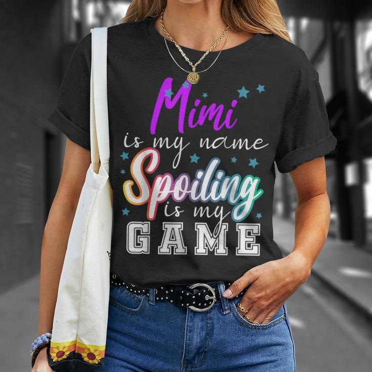 Mimi Is My Name Spoiling Is My Game Family T-Shirt Gifts for Her