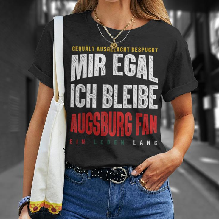 Mir Egal Ich Bleibe Augsburg Fan Football Fan Club T-Shirt Geschenke für Sie