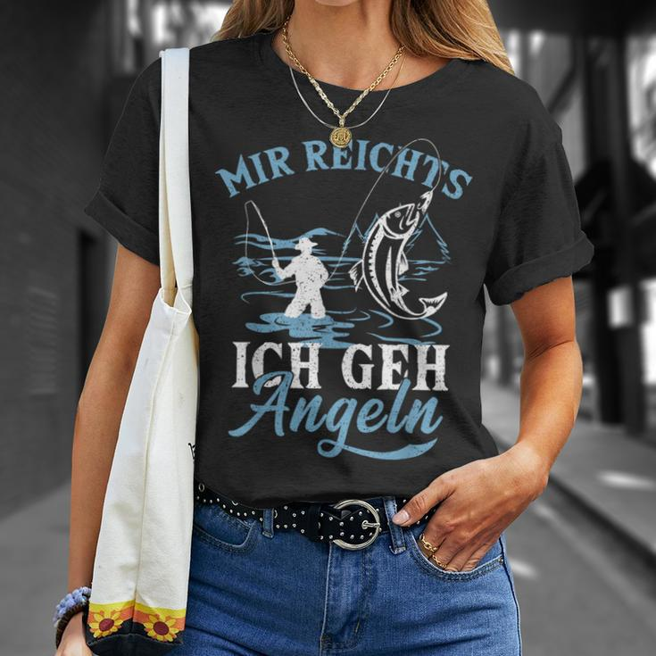 Mir Reichts Ich Geh Angeln Fischer Angler Angel T-Shirt Geschenke für Sie