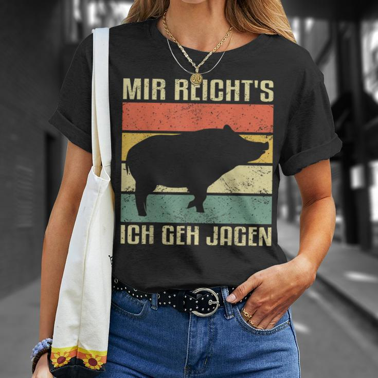 With Mir Reicht's Ich Geh Hagen Wild Boar Hunting Hunter S T-Shirt Geschenke für Sie