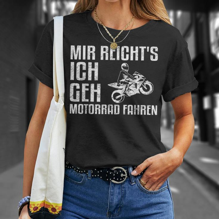 Mir Reicht's Ich Geh Motorcycle Fahren Biker T-Shirt Geschenke für Sie