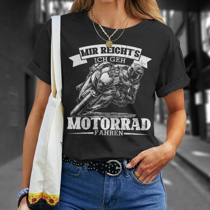 Mir Reicht's Ich Geh Motorcycle Fahren Cool Biker Saying S T-Shirt Geschenke für Sie