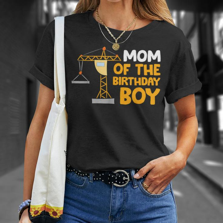 Mom Of The Birthday Boy Construction Crew Birthday Party T-Shirt Gifts for Her