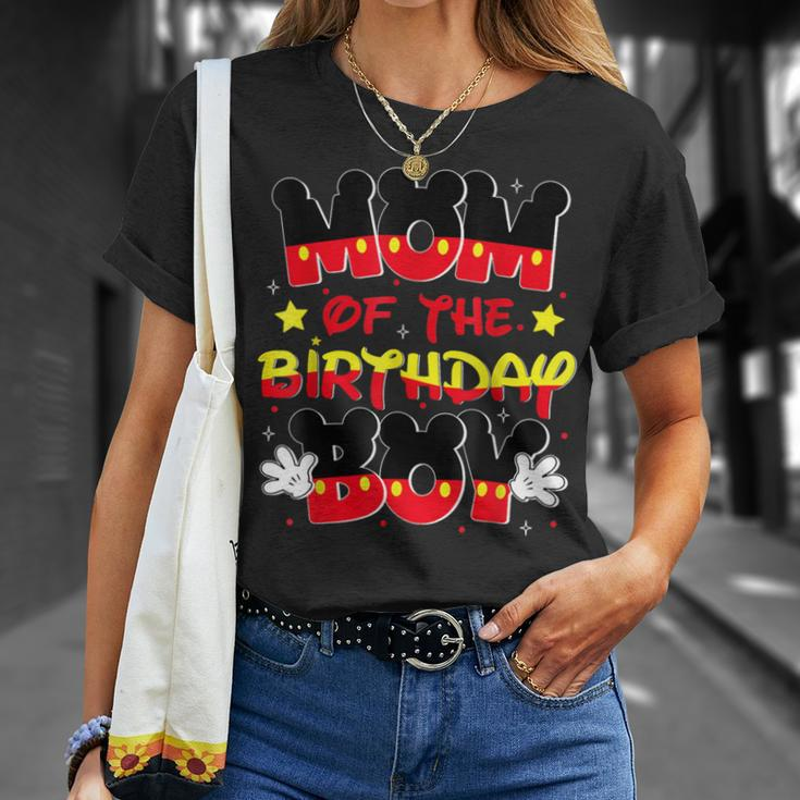 Mom And Dad Birthday Boy Mouse Family Matching T-Shirt Gifts for Her