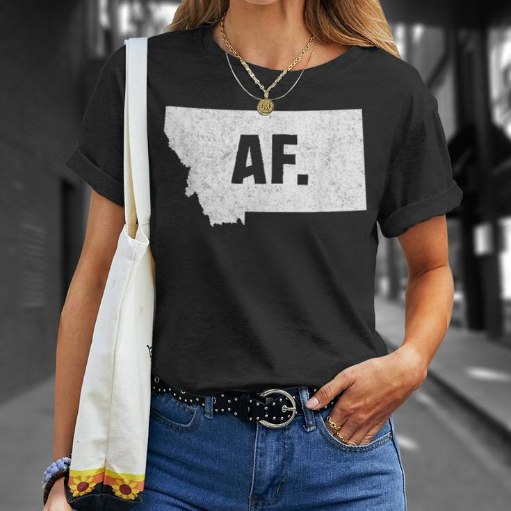 Montana Af Distressed Home State T-Shirt Gifts for Her