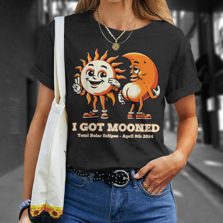 I Got Mooned Total Solar Eclipse America April 8 2024 T-Shirt Gifts for Her