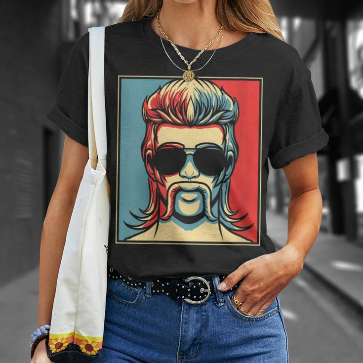 Mullet Poster Pride Redneck Mullet T-Shirt Gifts for Her