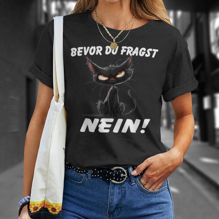 Mürrische Katze T-Shirt Geschenke für Sie