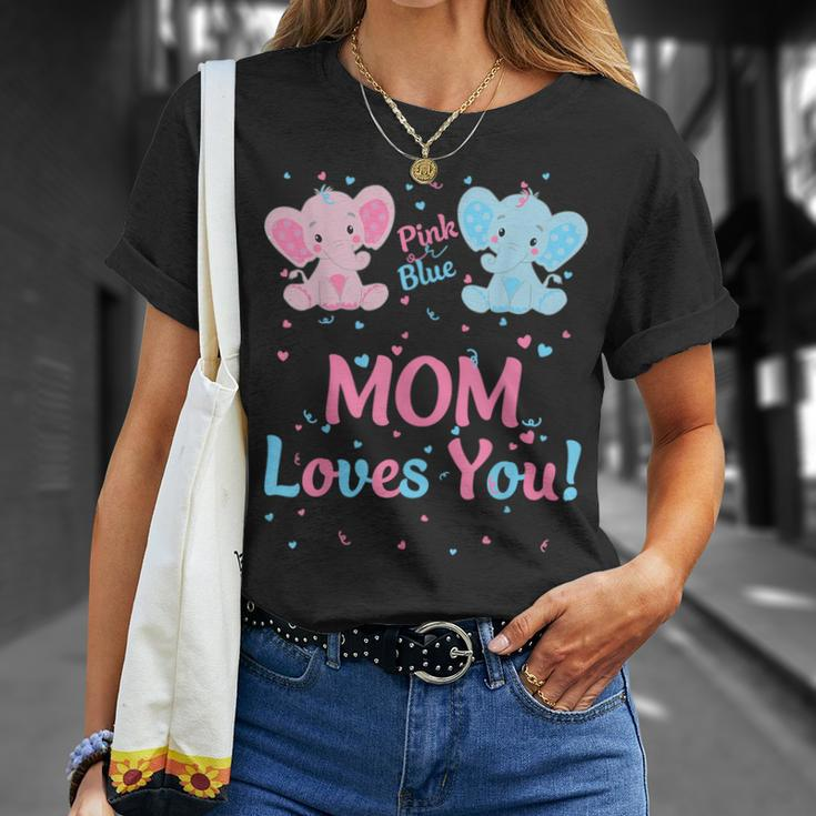 Mutter Geschlecht Offenbaren Elefant Rosa Blau Passende Familie Mutter T-Shirt Geschenke für Sie