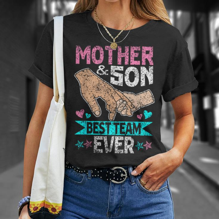 Mutter Und Sohn Das Beste Team Aller Zeiten Söhne Mutter T-Shirt Geschenke für Sie