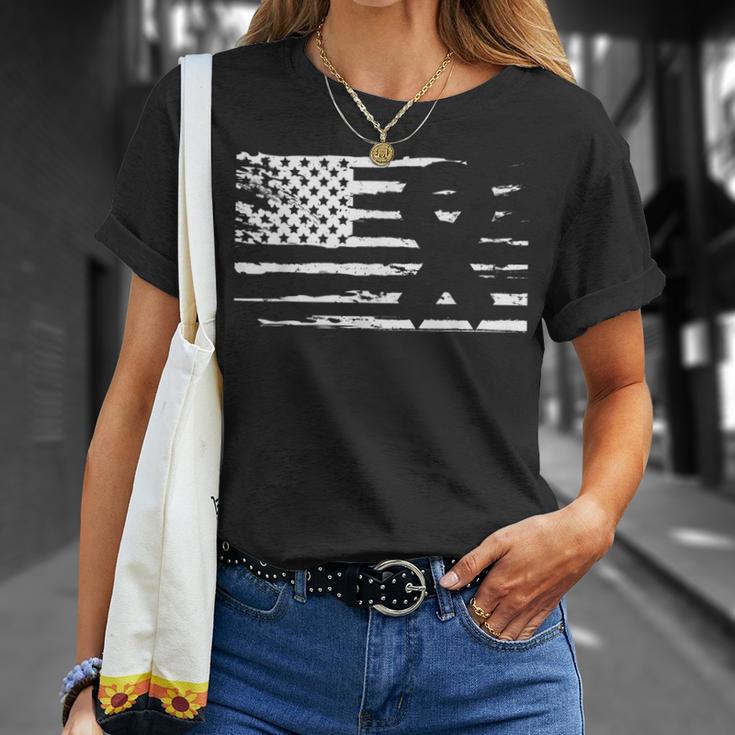 National Foster Care Month American Flag Ribbon T-Shirt Gifts for Her