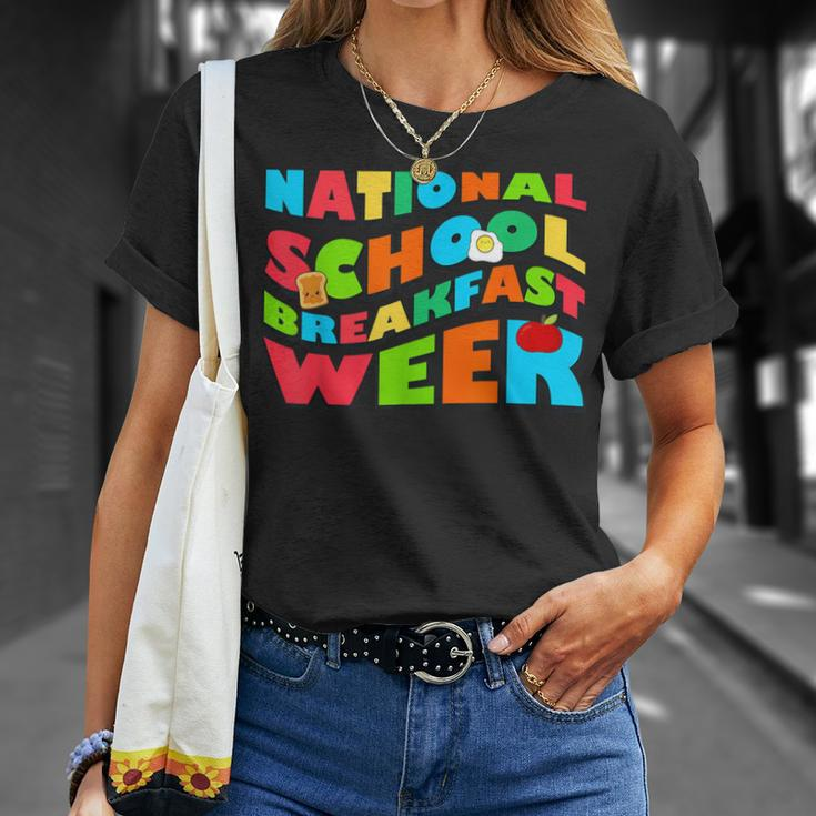 National School Breakfast Week 2024 Breakfast T-Shirt Gifts for Her