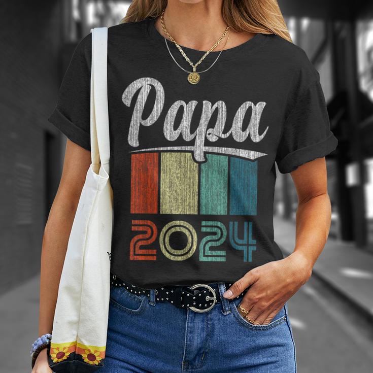 Neuer Papa Frischgebackener Papa Papa 2024 T-Shirt Geschenke für Sie