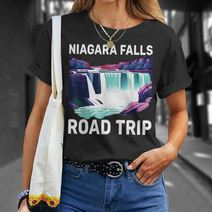 Niagara Falls Road Trip Souvenir Summer Vacation Niagara T-Shirt Gifts for Her