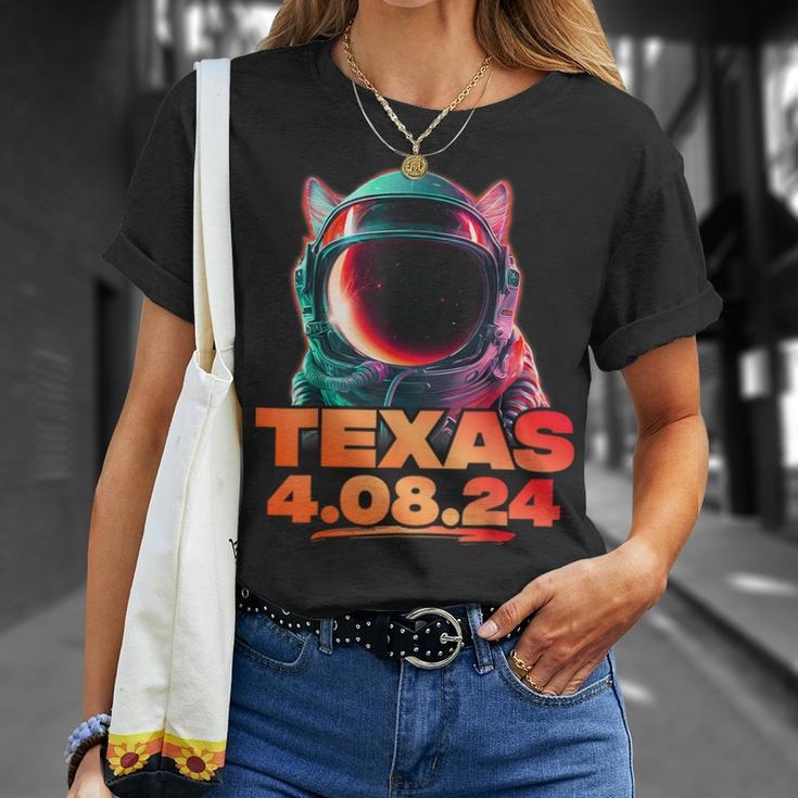 North America Total Solar Eclipse Dog Corgi 2024 Texas Usa T-Shirt Gifts for Her