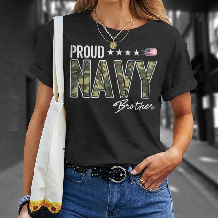 Nwu Type Iii Proud Navy Brother T-Shirt Gifts for Her