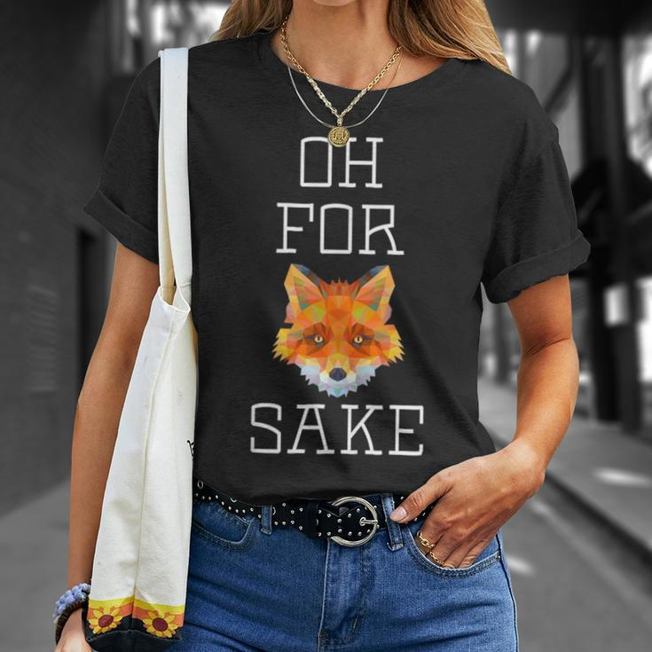 Oh For Fox Sake Pun Cute AnimalT-Shirt Gifts for Her