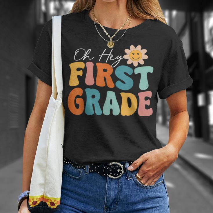 Oh Hey First Grade 1St Grade Team 1St Day Of School T-Shirt Gifts for Her