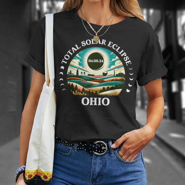 Ohio Eclipse 40824 Retro America Total Solar Eclipse 2024 T-Shirt Gifts for Her