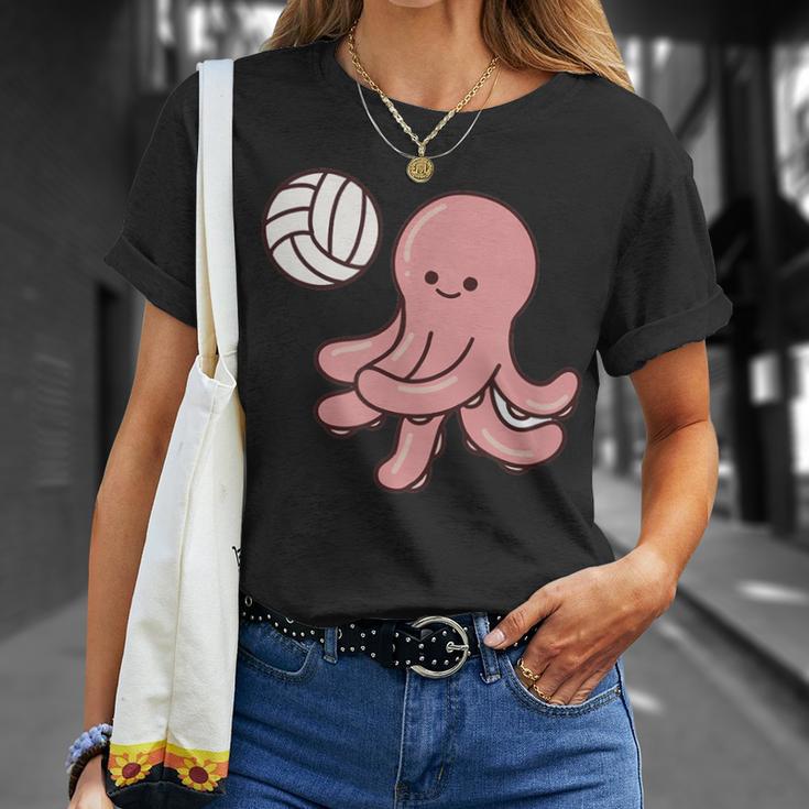 Oktopusolleyball Spieler Ballsportarten T-Shirt Geschenke für Sie