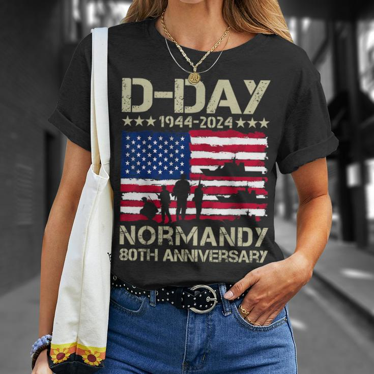 Operation Overlord 1944 D-Day 2024 80Th Anniversary Normandy T-Shirt Gifts for Her