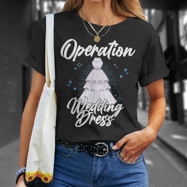 Operation Wedding Dress Mission Accomplished Bridal Party T-Shirt Gifts for Her