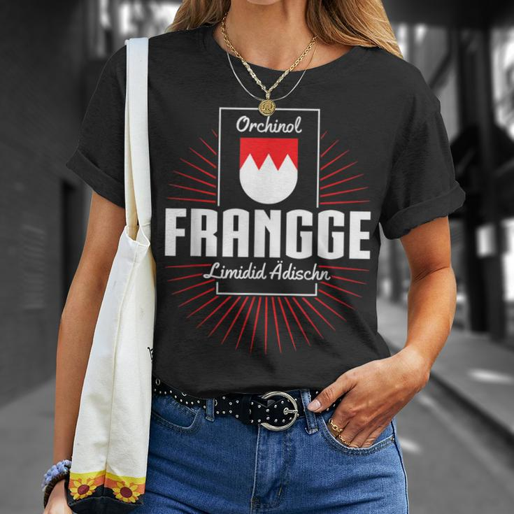 Orchinol Frangge Franke Fränkisch Oberfranken Heimat T-Shirt Geschenke für Sie