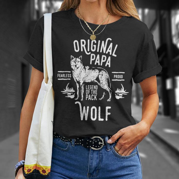 Original Papa Wolf Anführer Des Rudel-S T-Shirt Geschenke für Sie