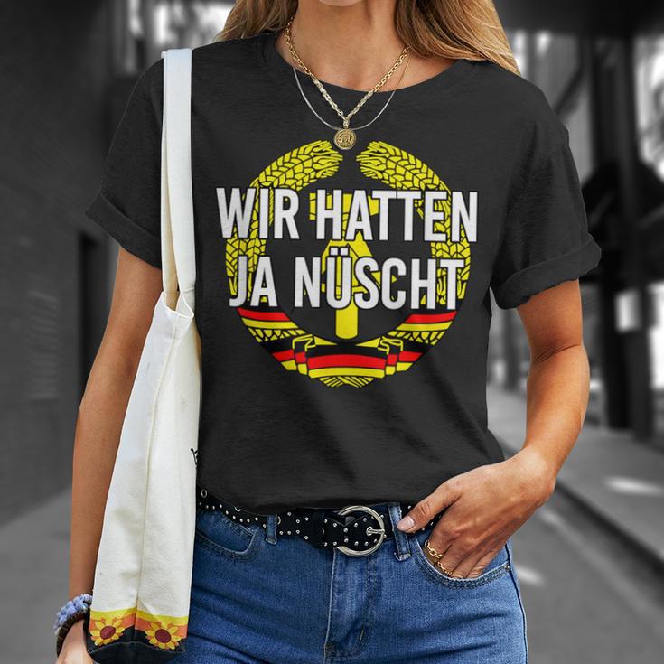 Ostdeutscher Ossis Father's Day Cult Wir Hatten Ja Nühnt T-Shirt Geschenke für Sie