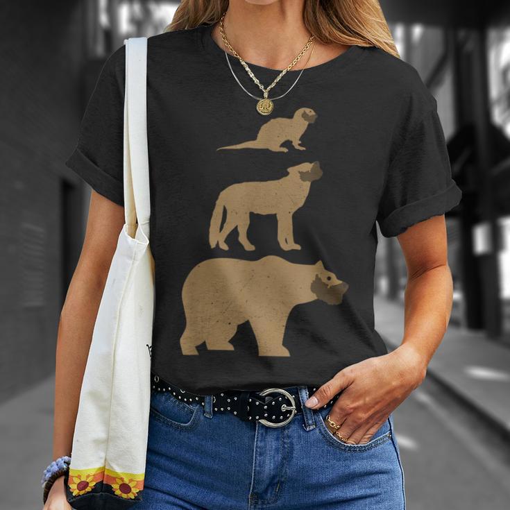 Otter Wolf Bear Gay Slang Lgbt Pride T-Shirt Gifts for Her