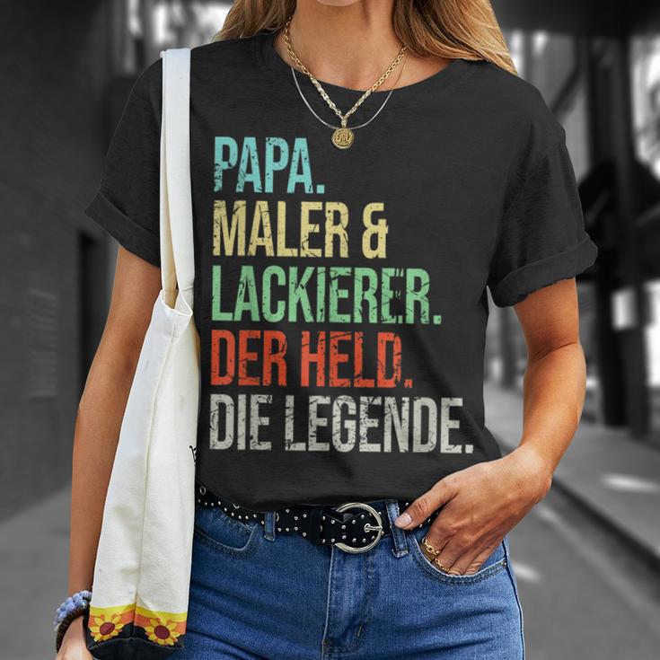 Painter And Painter Dad Legend Fatherintage T-Shirt Geschenke für Sie