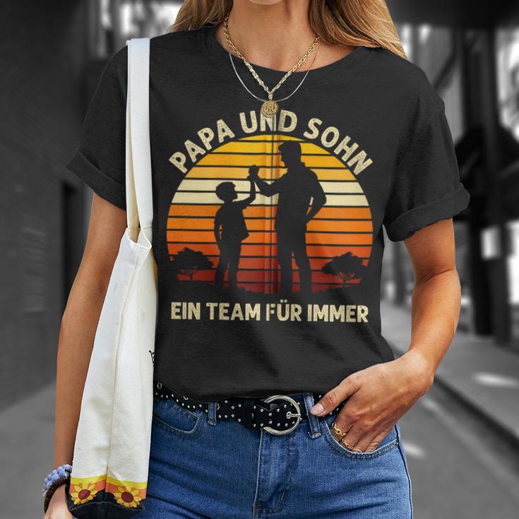 Papa & Sohn Ein Team Für Immerater Sohn Geschenkeatertag Kapuzenjacke T-Shirt Geschenke für Sie