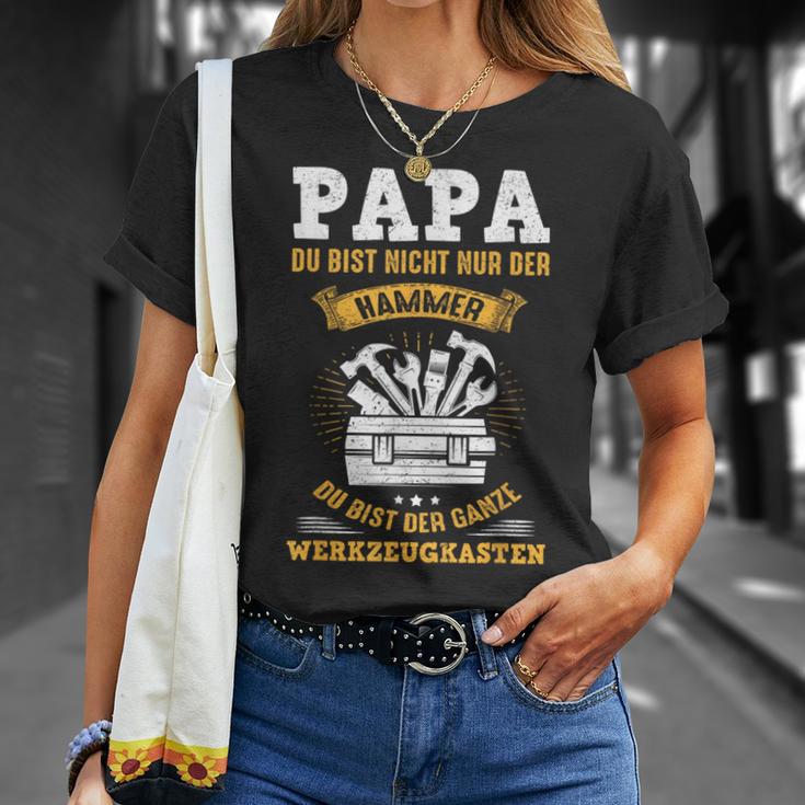 Papa Bist Nicht Nur Der Hammer Du Bist Der Toolbox T-Shirt Geschenke für Sie